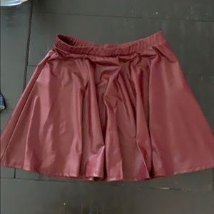 Pleather skirt